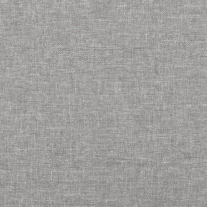 vidaXL Bed Frame without Mattress Light Grey 90x190 cm Single Single Fabric