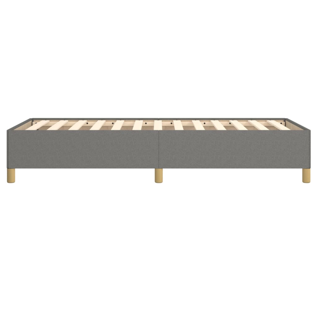 vidaXL Bed Frame without Mattress Dark Grey 90x190 cm Single Single Fabric