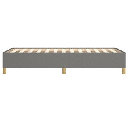 vidaXL Bed Frame without Mattress Dark Grey 90x190 cm Single Single Fabric