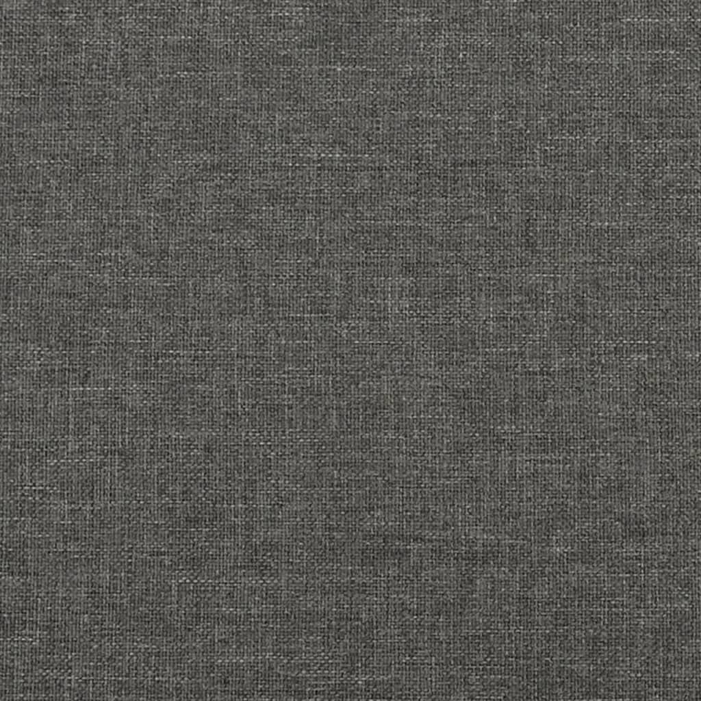 vidaXL Bed Frame without Mattress Dark Grey 90x190 cm Single Single Fabric