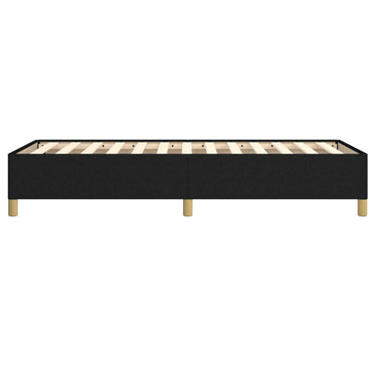 vidaXL Bed Frame without Mattress Black 90x190 cm Single Single Fabric