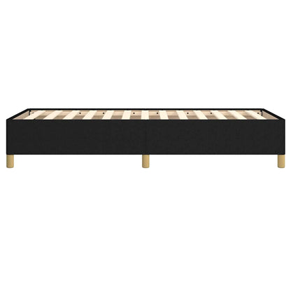 vidaXL Bed Frame without Mattress Black 90x190 cm Single Single Fabric