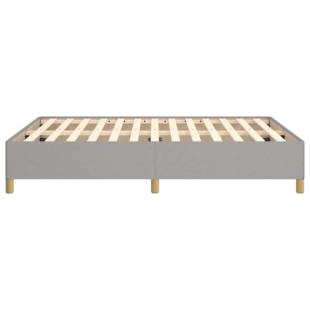 vidaXL Bed Frame without Mattress Light Grey 135x190 cm Double Double Fabric