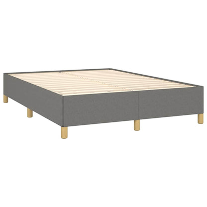 vidaXL Bed Frame without Mattress Dark Grey 135x190 cm Double Fabric