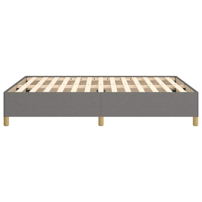 vidaXL Bed Frame without Mattress Dark Grey 135x190 cm Double Fabric