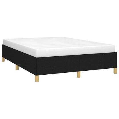 vidaXL Bed Frame without Mattress Black 135x190 cm Double Fabric