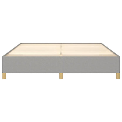 vidaXL Bed Frame without Mattress Light Grey 180x200cm Super King Fabric