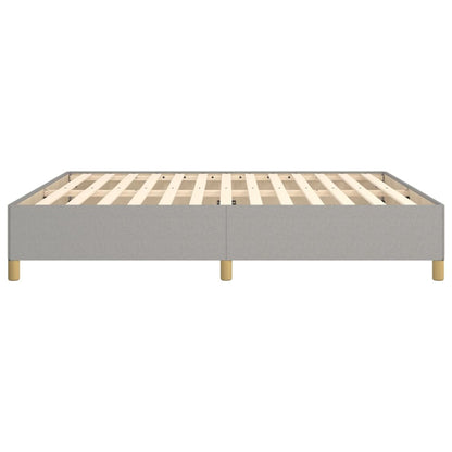 vidaXL Bed Frame without Mattress Light Grey 180x200cm Super King Fabric