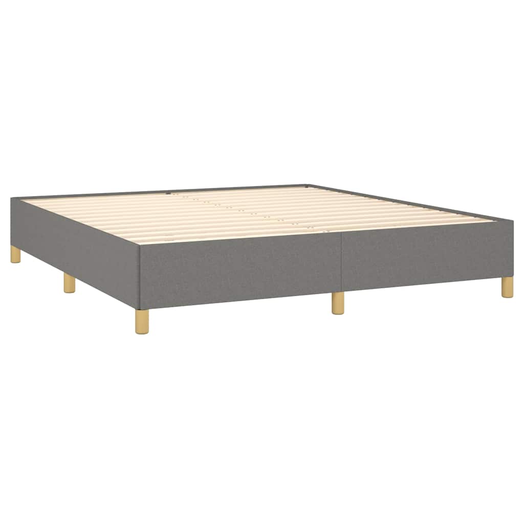 vidaXL Bed Frame without Mattress Dark Grey 180x200 cm Fabric