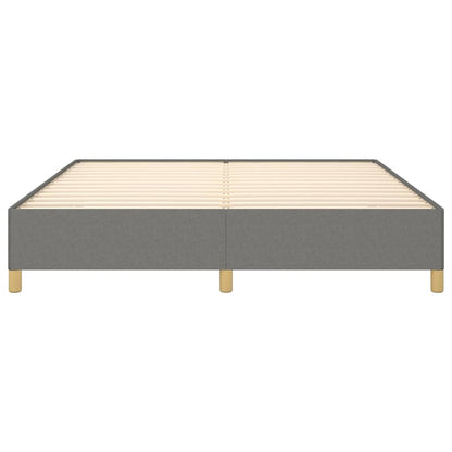 vidaXL Bed Frame without Mattress Dark Grey 180x200cm Super King Fabric