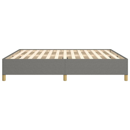 vidaXL Bed Frame without Mattress Dark Grey 180x200cm Super King Fabric