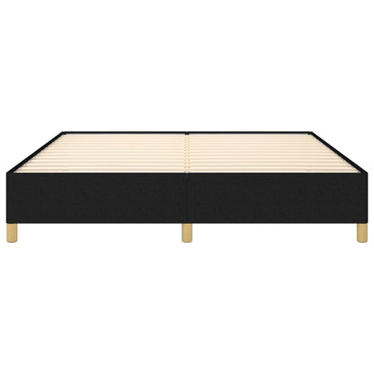 vidaXL Bed Frame without Mattress Black 180x200 cm Super King Super King Fabric