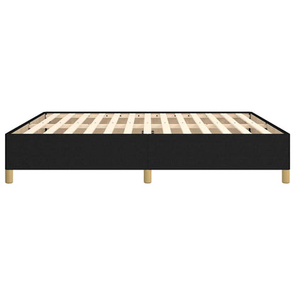vidaXL Bed Frame without Mattress Black 180x200 cm Super King Super King Fabric