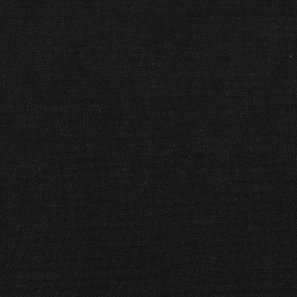 vidaXL Bed Frame without Mattress Black 180x200 cm Super King Super King Fabric