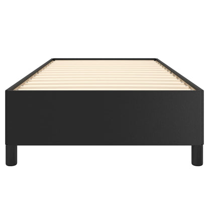 vidaXL Bed Frame without Mattress Black 90x190 cm Single Single Faux Leather