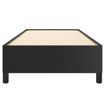 vidaXL Bed Frame without Mattress Black 90x190 cm Single Faux Leather