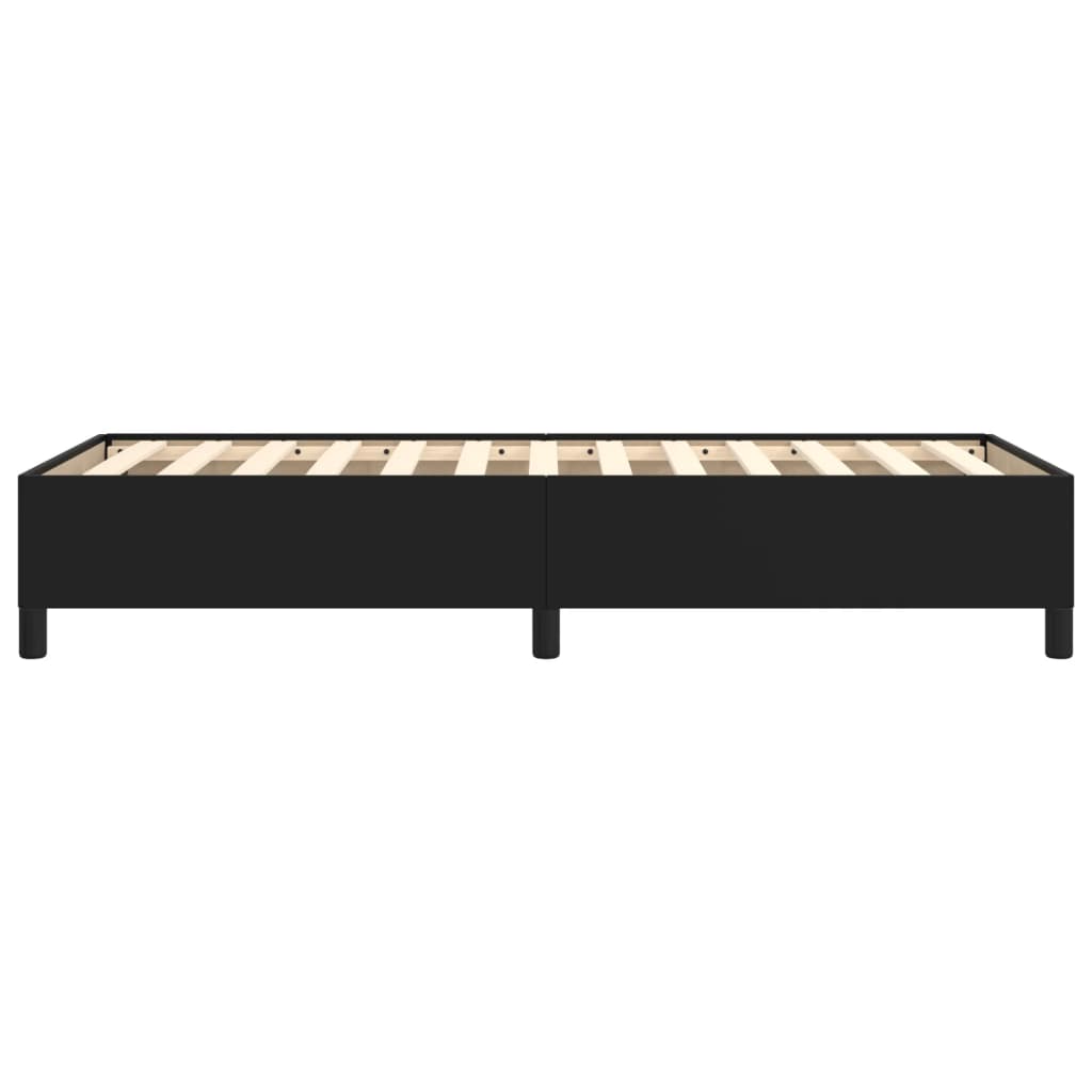 vidaXL Bed Frame without Mattress Black 90x190 cm Single Single Faux Leather