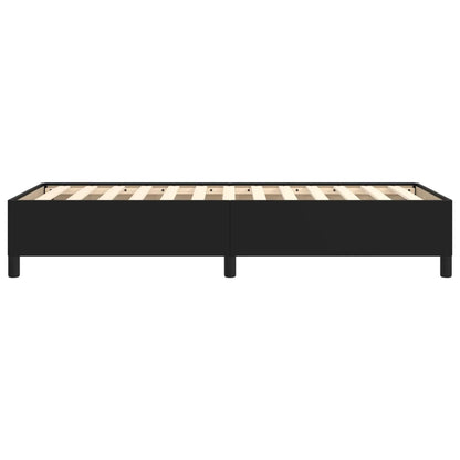 vidaXL Bed Frame without Mattress Black 90x190 cm Single Single Faux Leather