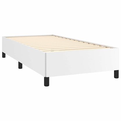 vidaXL Bed Frame without Mattress White 90x190 cm Single Faux Leather