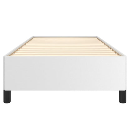 vidaXL Bed Frame without Mattress White 90x190 cm Single Single Faux Leather