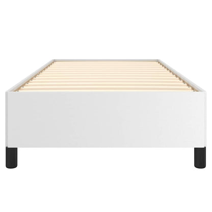 vidaXL Bed Frame without Mattress White 90x190 cm Single Faux Leather