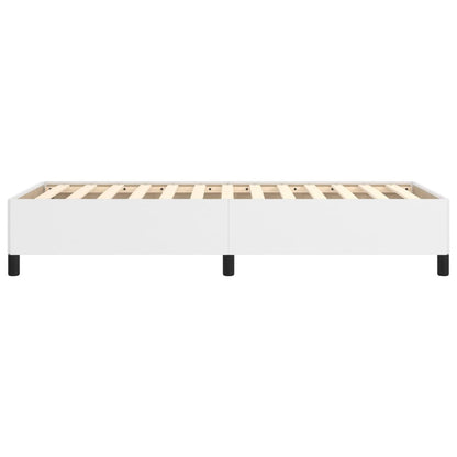 vidaXL Bed Frame without Mattress White 90x190 cm Single Single Faux Leather