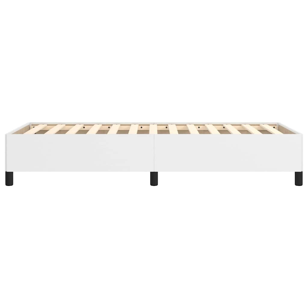 vidaXL Bed Frame without Mattress White 90x190 cm Single Faux Leather