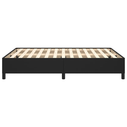 vidaXL Bed Frame without Mattress Black 135x190 cm Double Double Faux Leather