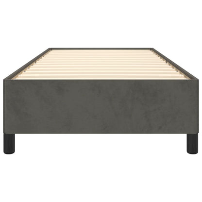 vidaXL Bed Frame without Mattress Dark Grey 90x190 cm Single Single Velvet