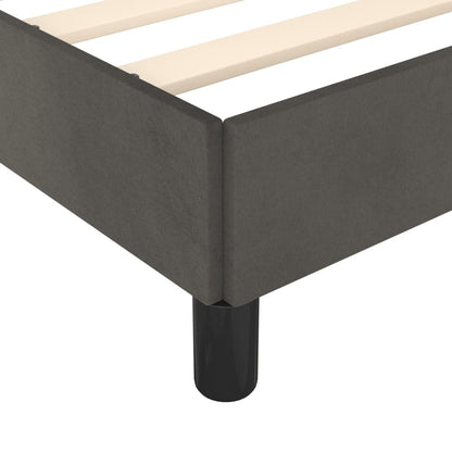vidaXL Bed Frame without Mattress Dark Grey 90x190 cm Single Single Velvet