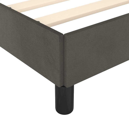 vidaXL Bed Frame without Mattress Dark Grey 90x190 cm Single Velvet
