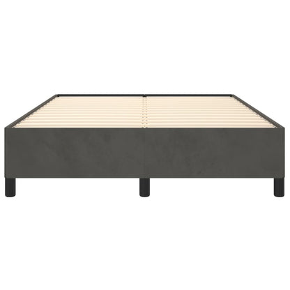 vidaXL Bed Frame without Mattress Dark Grey 135x190 cm Double Double Velvet