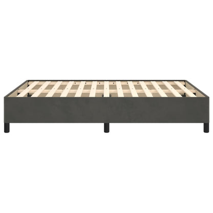 vidaXL Bed Frame without Mattress Dark Grey 135x190 cm Double Double Velvet