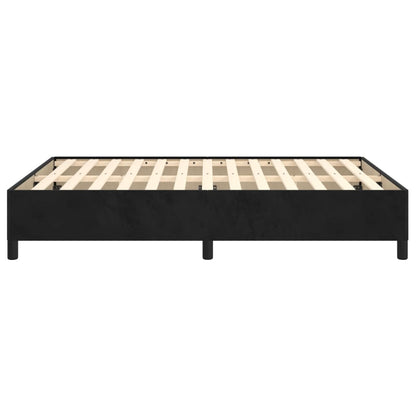 vidaXL Bed Frame without Mattress Black 135x190 cm Double Double Velvet