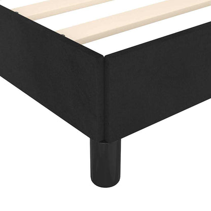 vidaXL Bed Frame without Mattress Black 135x190 cm Double Velvet