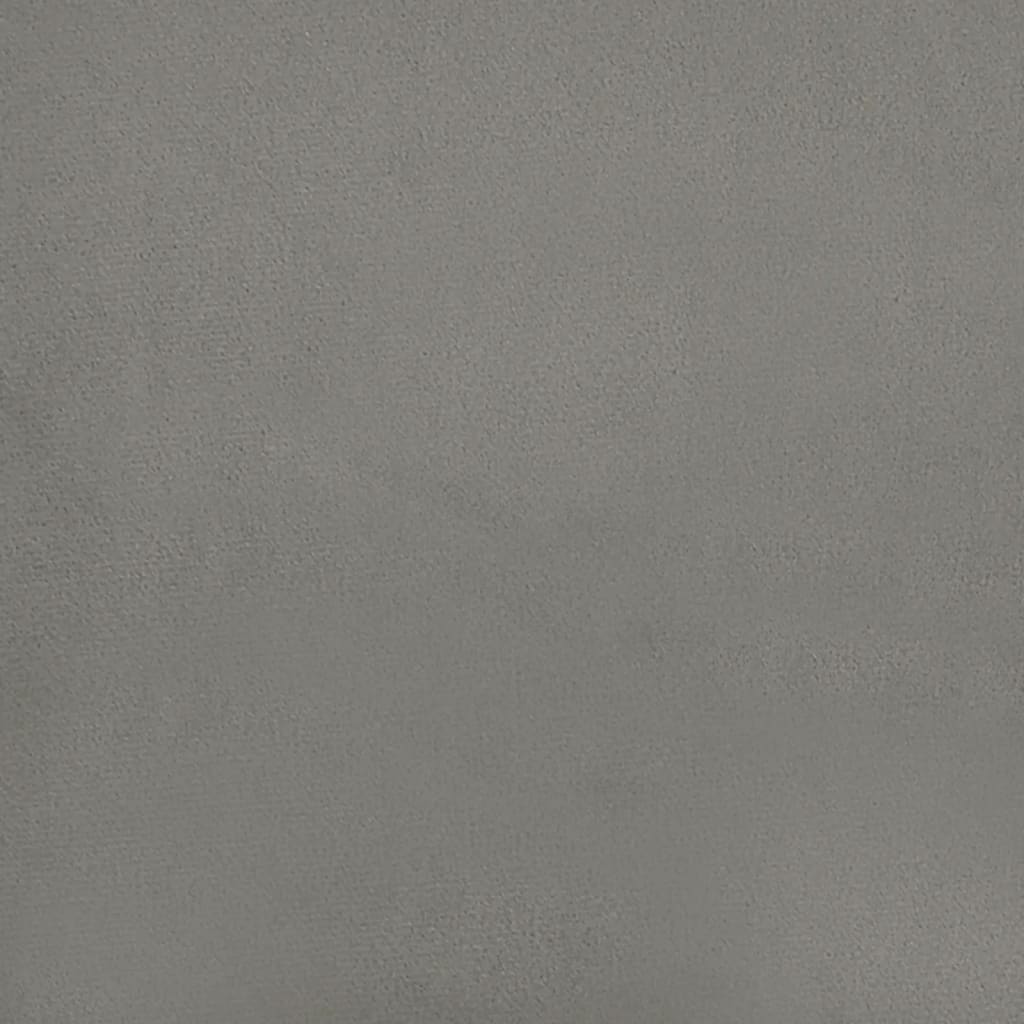 vidaXL Bed Frame without Mattress Light Grey Super King Velvet