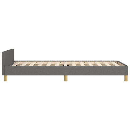 vidaXL Bed Frame without Mattress Dark Grey 90x190cm Single Fabric