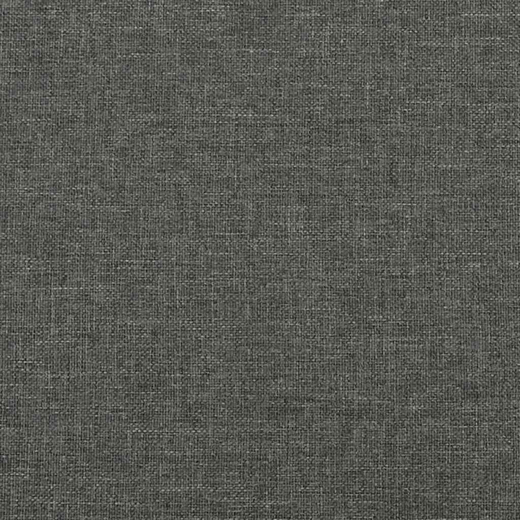 vidaXL Bed Frame without Mattress Dark Grey 90x190cm Single Fabric
