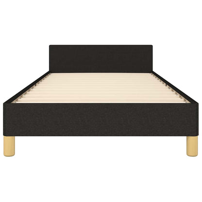 vidaXL Bed Frame without Mattress Black 90x190cm Single Fabric