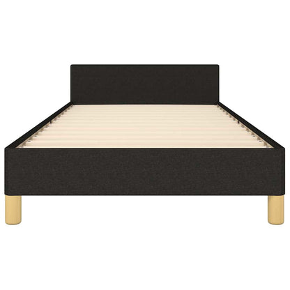 vidaXL Bed Frame without Mattress Black 90x190cm Single Fabric