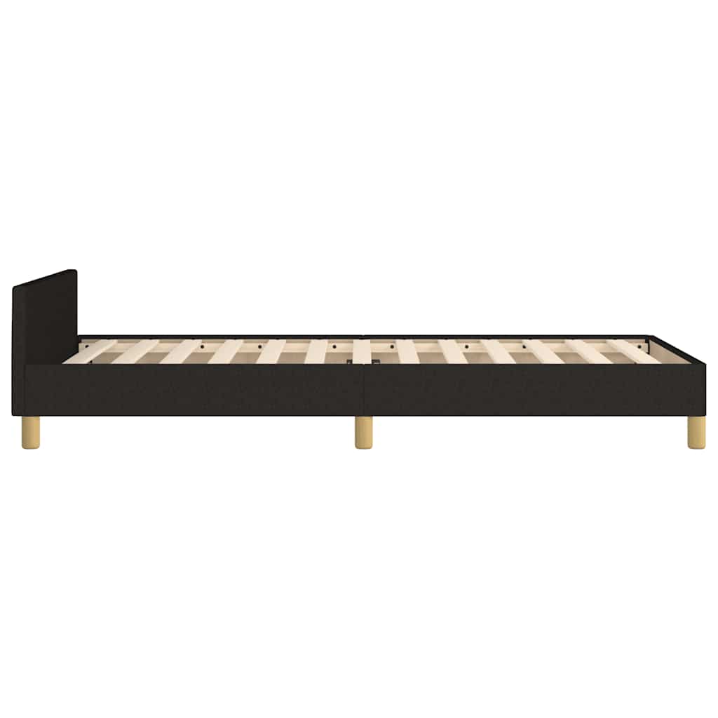 vidaXL Bed Frame without Mattress Black 90x190cm Single Fabric