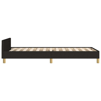 vidaXL Bed Frame without Mattress Black 90x190cm Single Fabric