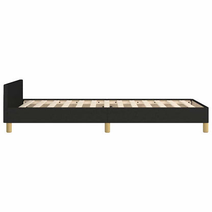 vidaXL Bed Frame without Mattress Black 90x190cm Single Fabric