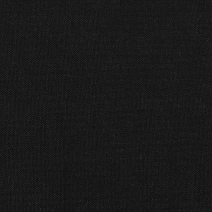 vidaXL Bed Frame without Mattress Black 90x190cm Single Fabric