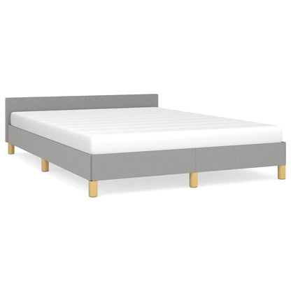 vidaXL Bed Frame without Mattress Light Grey 180x200 cm Fabric