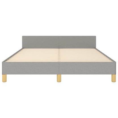 vidaXL Bed Frame without Mattress Light Grey 180x200cm Super King Fabric