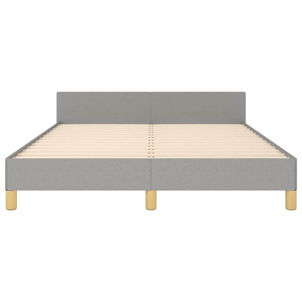 vidaXL Bed Frame without Mattress Light Grey 180x200 cm Fabric