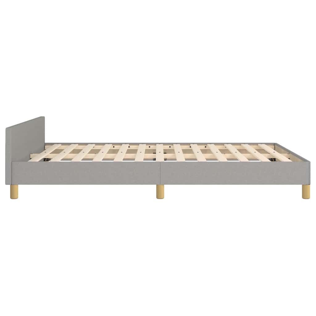 vidaXL Bed Frame without Mattress Light Grey 180x200 cm Fabric