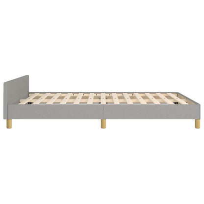 vidaXL Bed Frame without Mattress Light Grey 180x200 cm Fabric