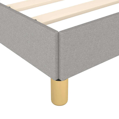vidaXL Bed Frame without Mattress Light Grey 180x200cm Super King Fabric